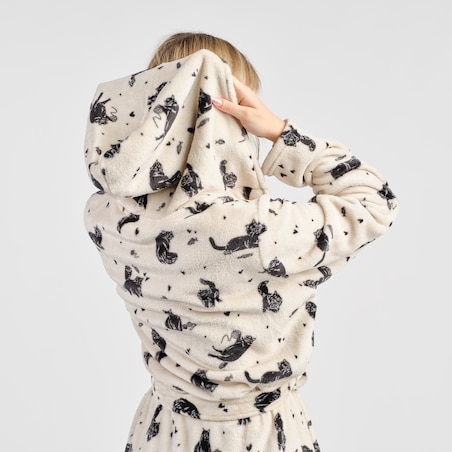 Szlafrok Kitki z motywem zwierzęcym