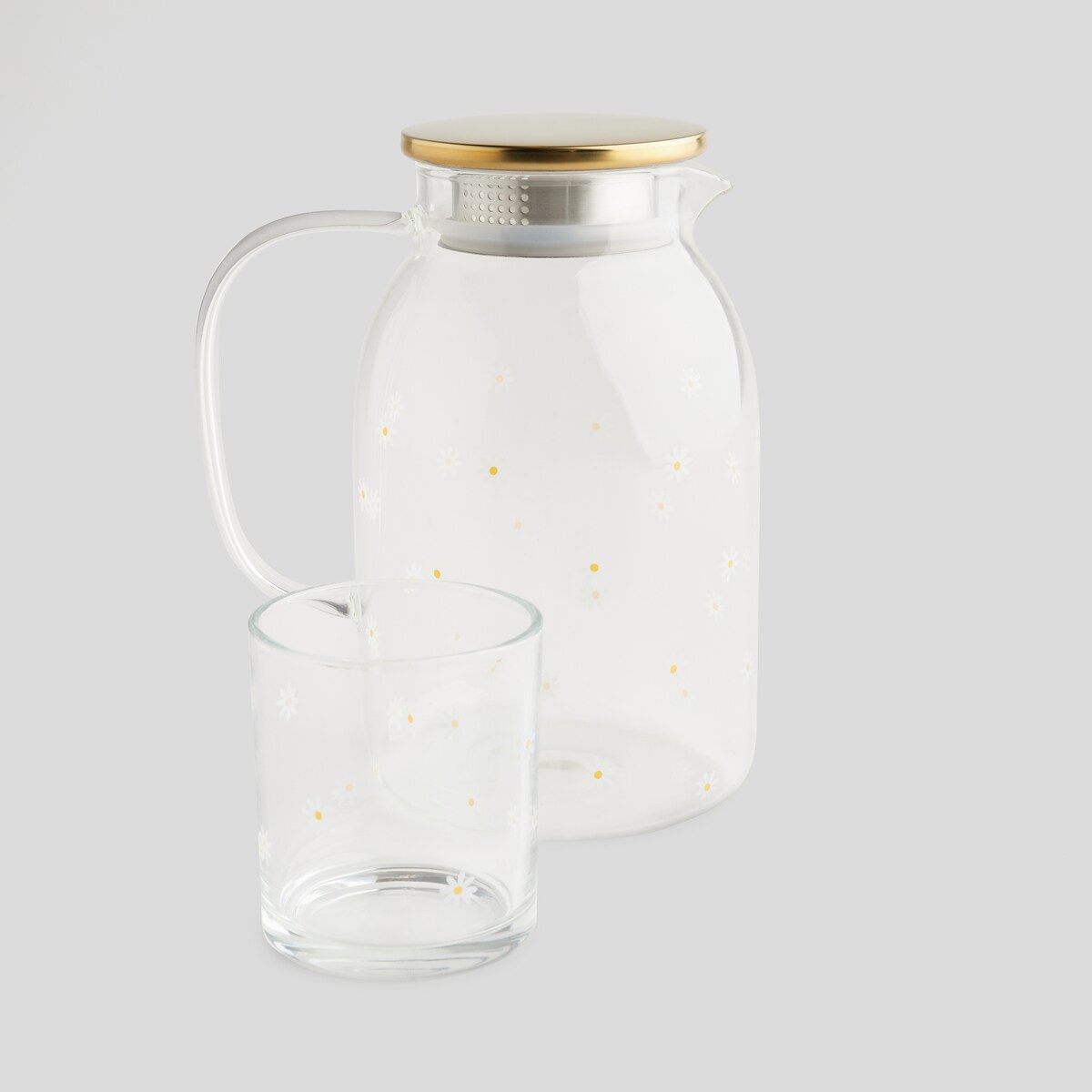 Szklanka Dilo z motywem kwiatowym