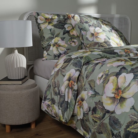 Pościel z bawełny satynowej Dunno 160x200 cm z wzorem kwiatowym