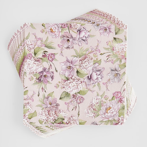 Komplet Serwetek Tensianis z motywem kwiatowym