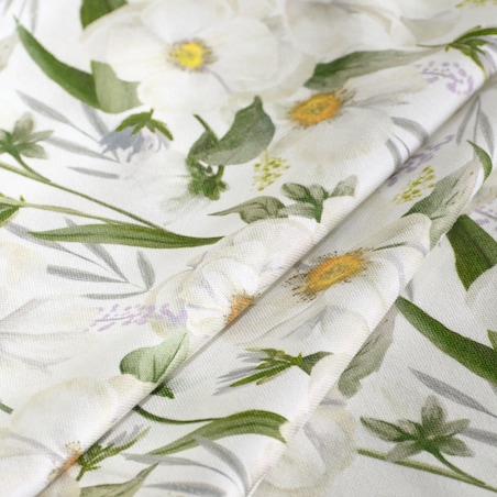 Bieżnik z nadrukiem Emeris 40x180 cm z motywem kwiatowym