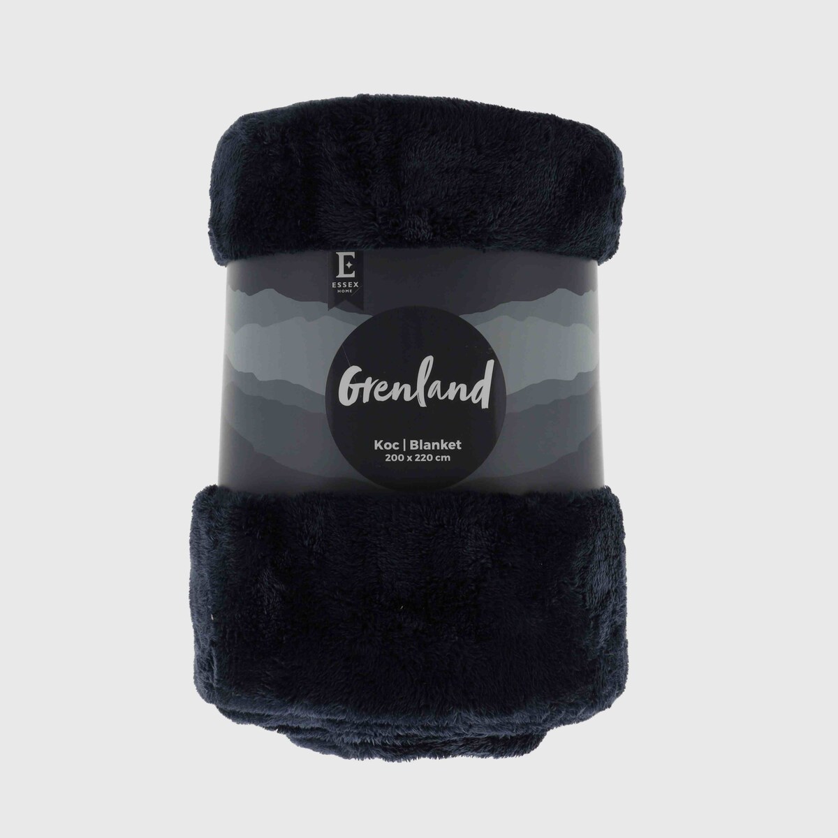 Jednokolorowy koc Grenland VII 200x220 cm