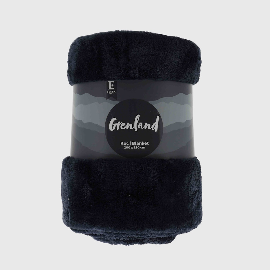 Jednokolorowy koc Grenland VII 200x220 cm