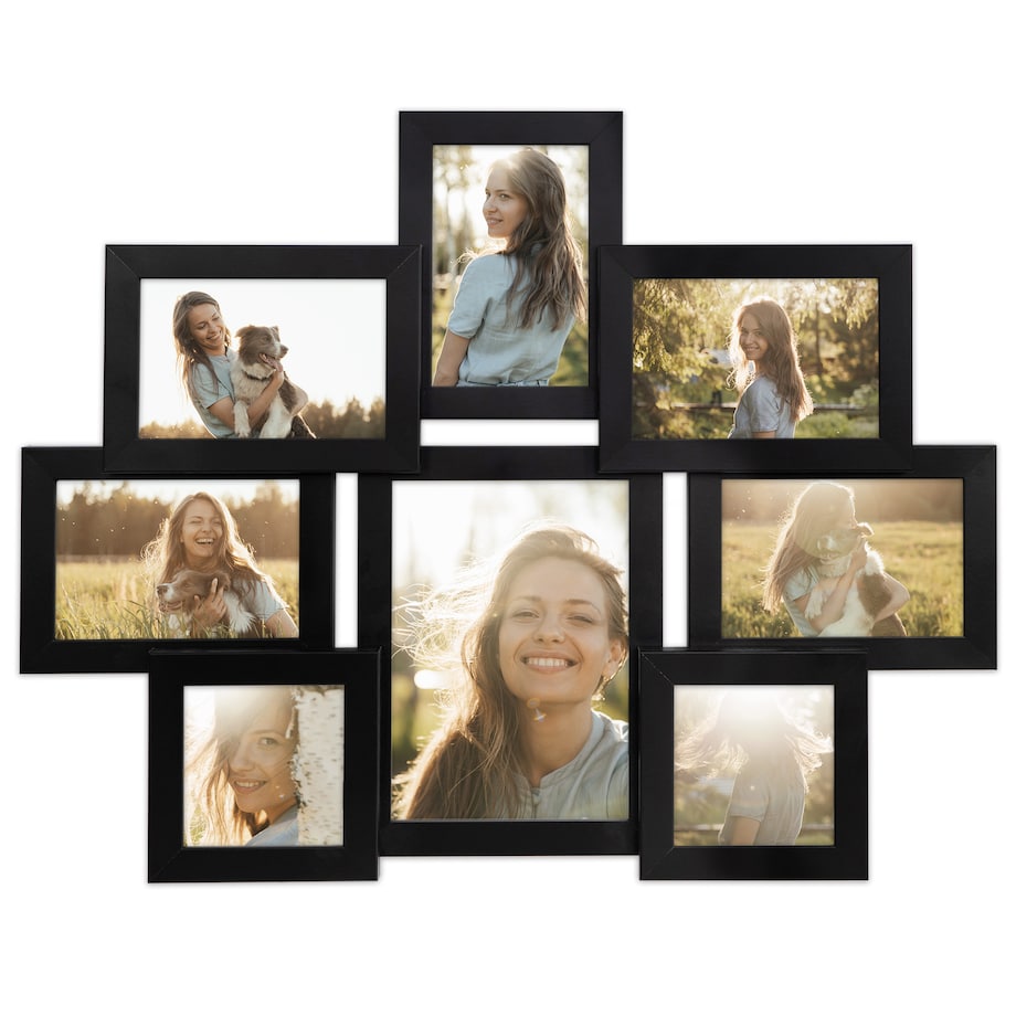 Multirama na zdjęcia 10x15 10x10 15x21 cm ramka na 8 zdjęć FRAMAI®