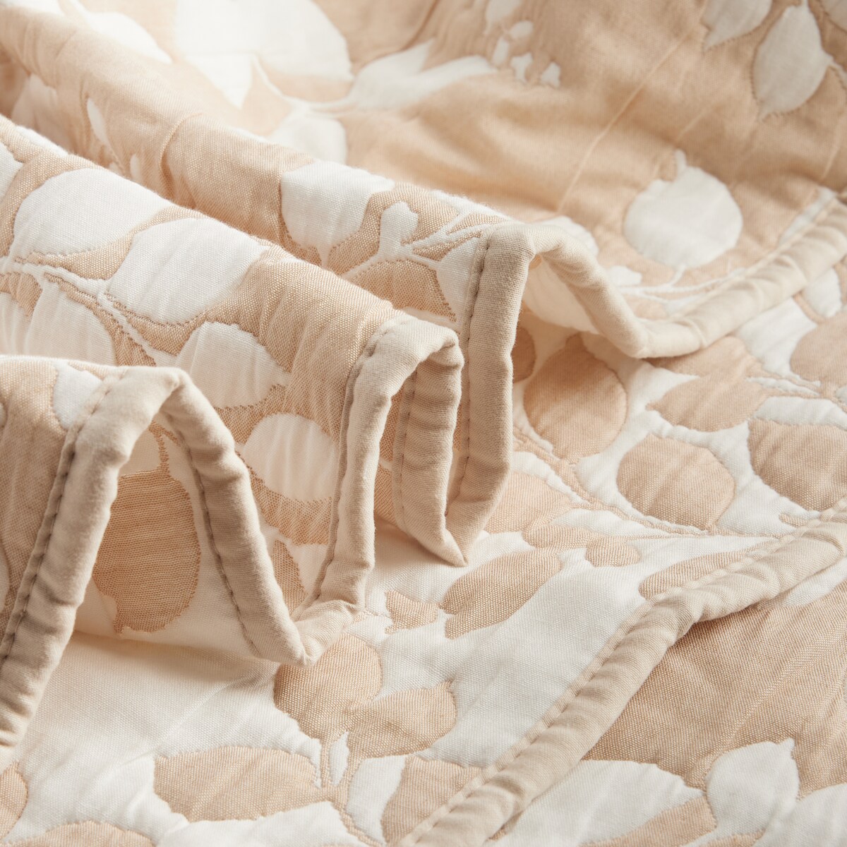 Narzuta Z Bawełną Blaterra 200x220 cm z motywem liści