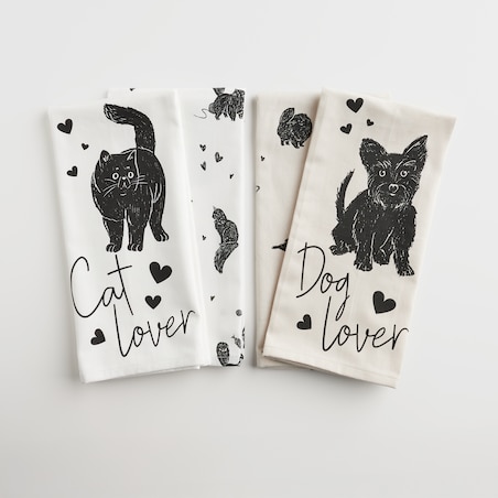 Komplet Ścierek Fafik 45x65 cm z motywem zwierzęcym