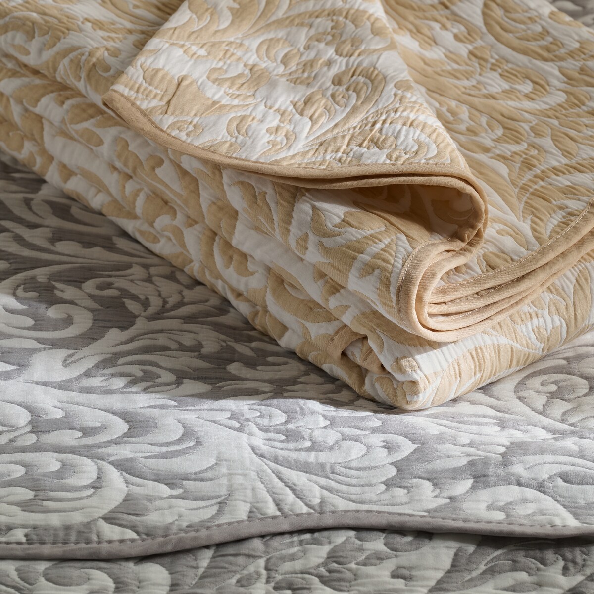 Narzuta Z Bawełną Sulani 200x220 cm z motywem arabeski