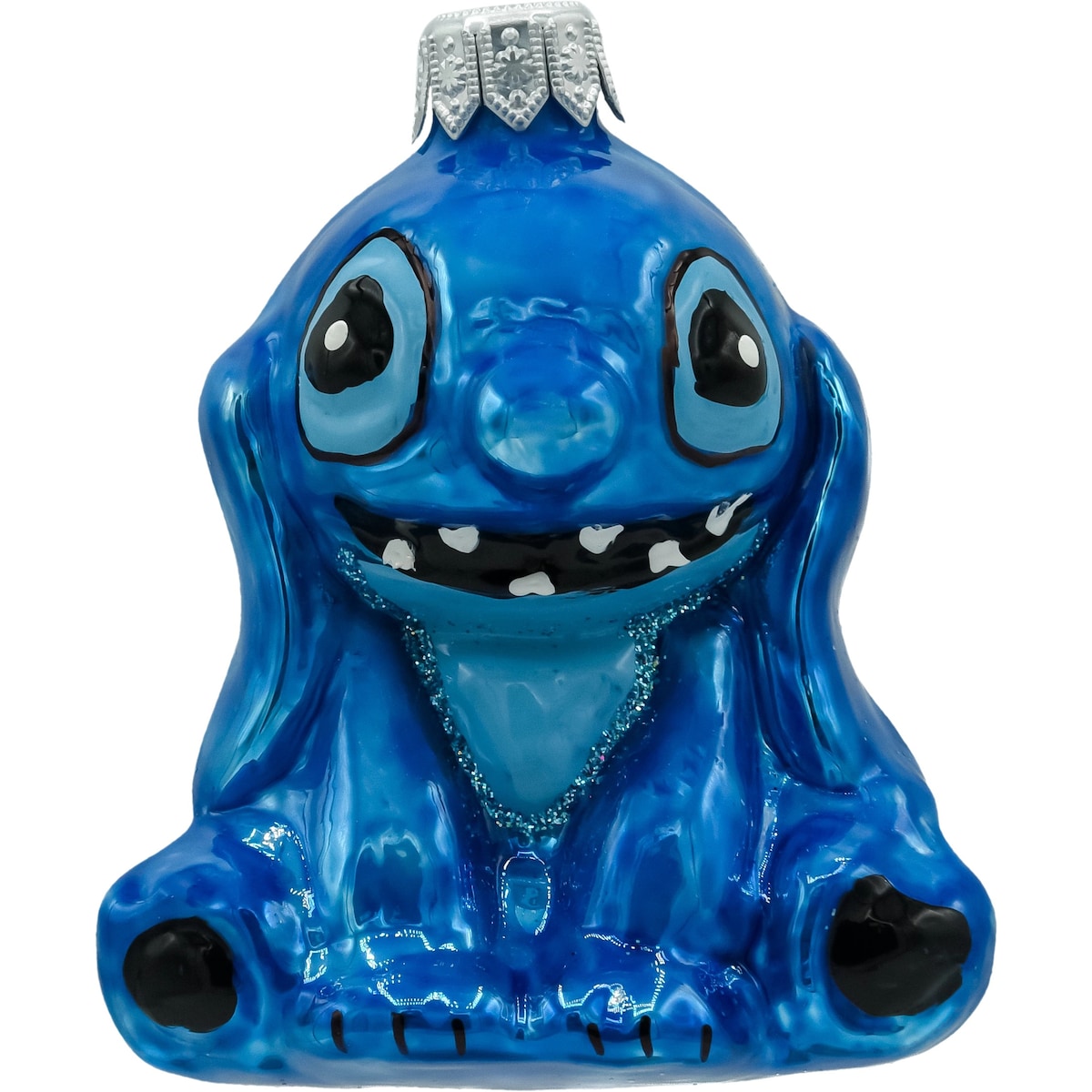 Bombka choinkowa: Stitch: niebieski