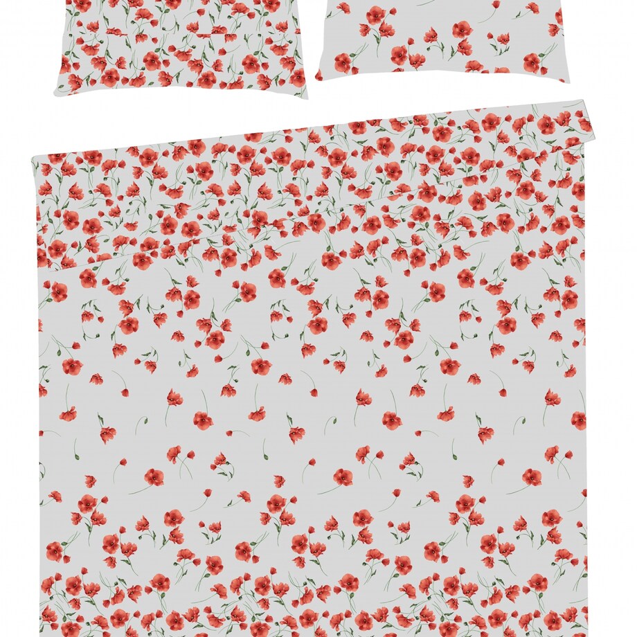 Sateen Bed Linen Poppies 200x220 cm