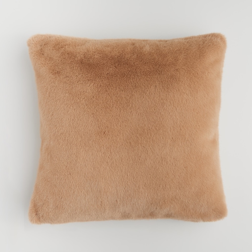 Poszewka Futrzana Molinio 45x45 cm w kratę