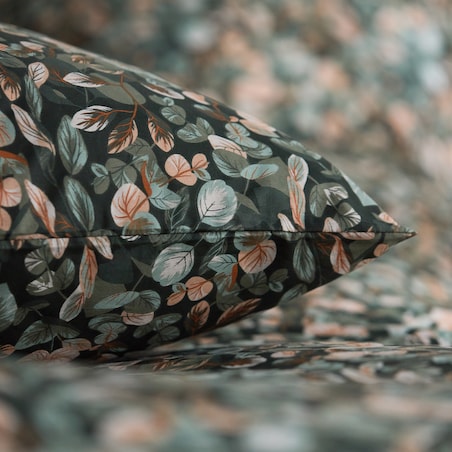 Pościel Bawełniana Calipto 160x200 cm z motywem liściastym