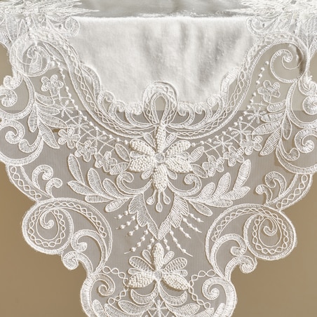 Bieżnik Haftowany Perlis 43x155 cm