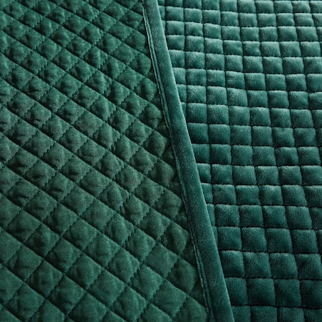 Jednokolorowa narzuta na łóżko Plums 200x220 cm z motywem geometrycznym