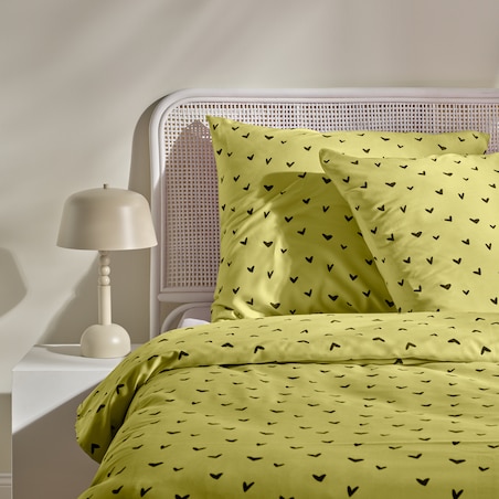 Pościel z bawełny satynowej Mallory 200x220 cm z motywem serc