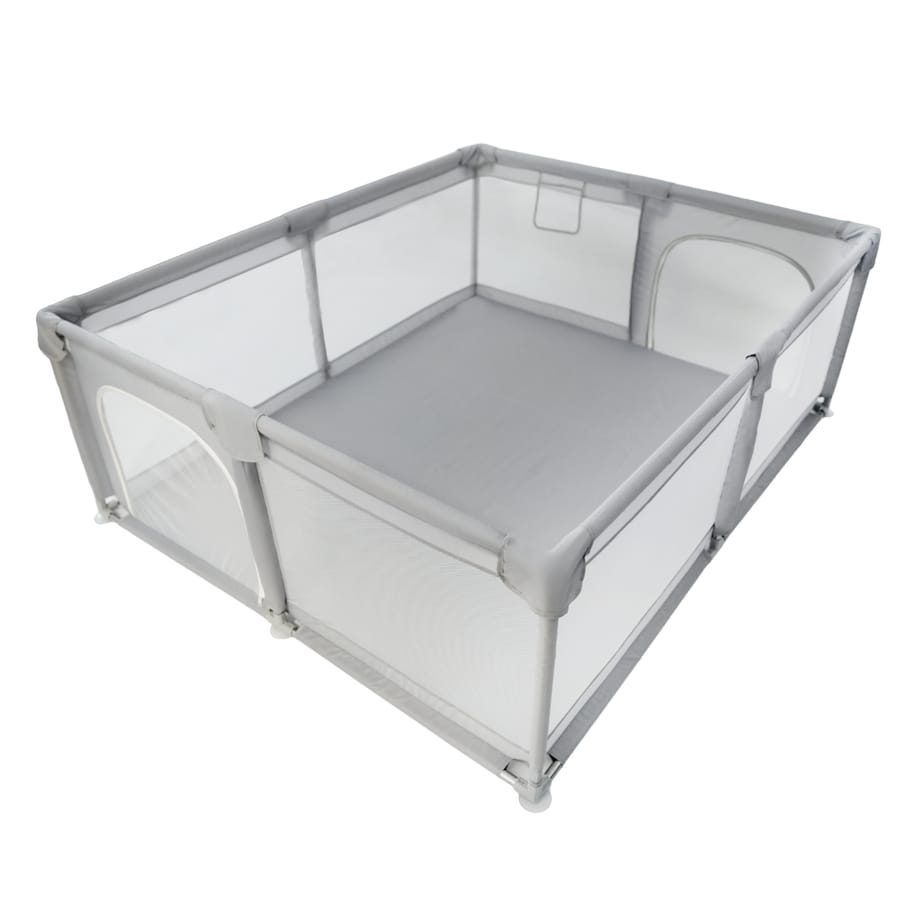 Kojec dla dziecka suchy basen plac zabaw szary + piłki + torba