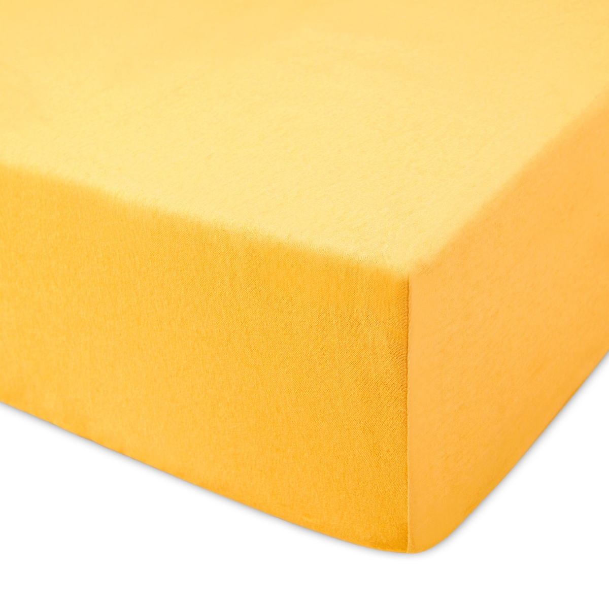 Prześcieradło jersey z gumką 120x200 kolor Żółty