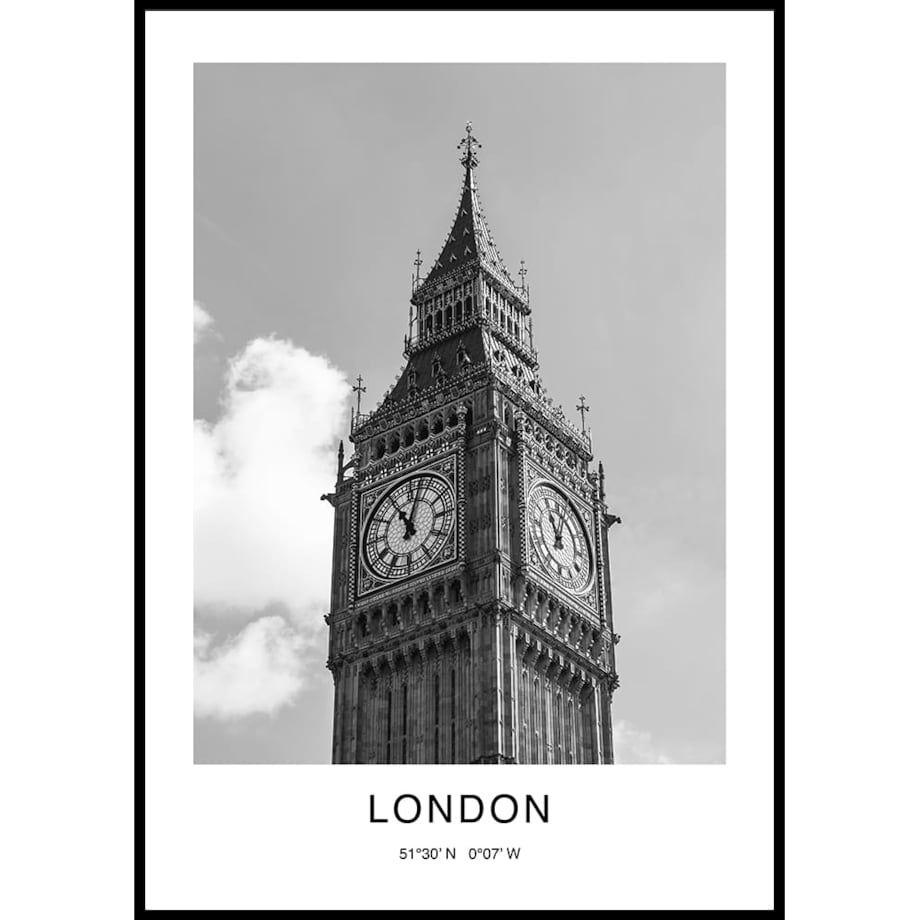 plakat london 30x40 cm