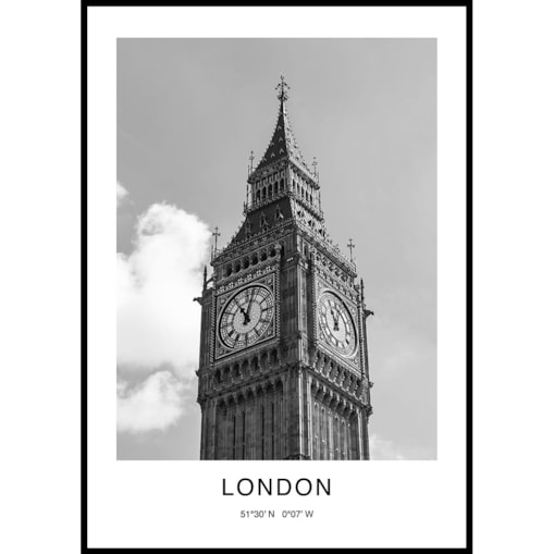 plakat london 30x40 cm