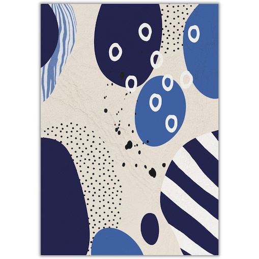 plakat geometric abstract 3 21x30 cm