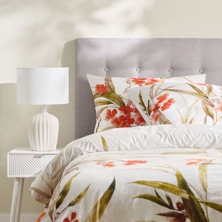 Pościel Bawełniana Elorina 160x200 cm z motywem roślinnym