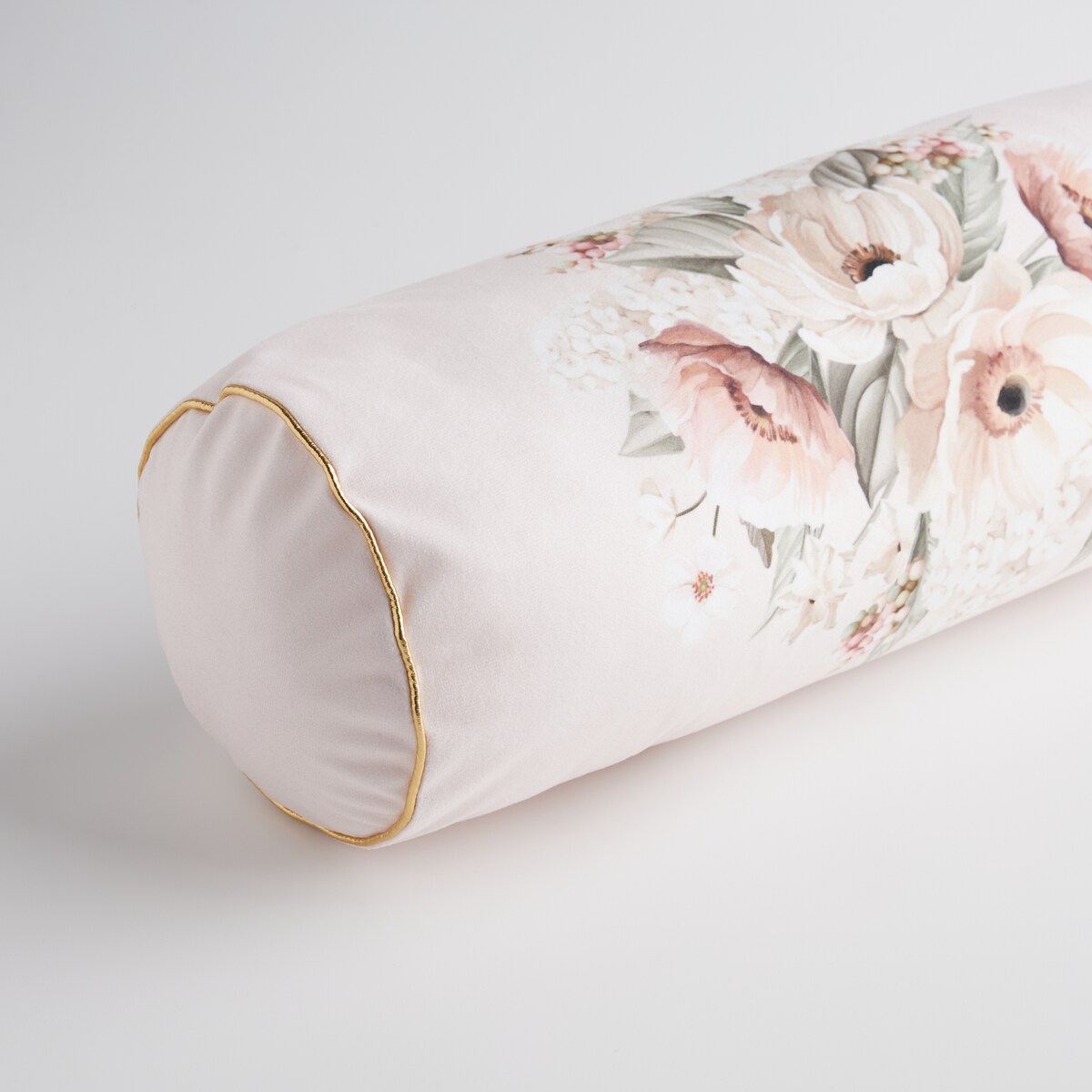 Poduszka Dekoracyjna Wałek Amorette z motywem kwiatowym