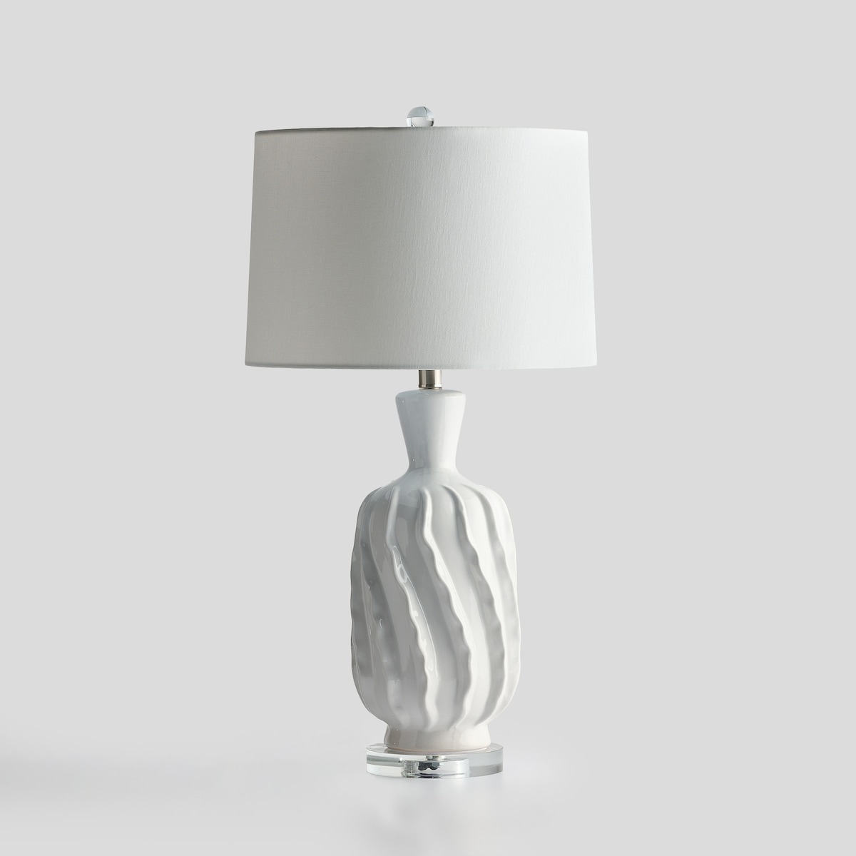 lampa stołowa z ceramiczną podstawą olida