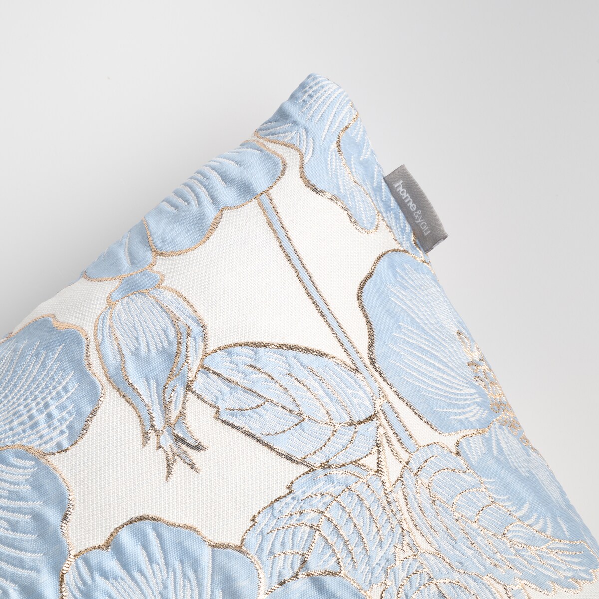 Poszewka Żakardowa Makowka 45x45 cm z motywem kwiatowym