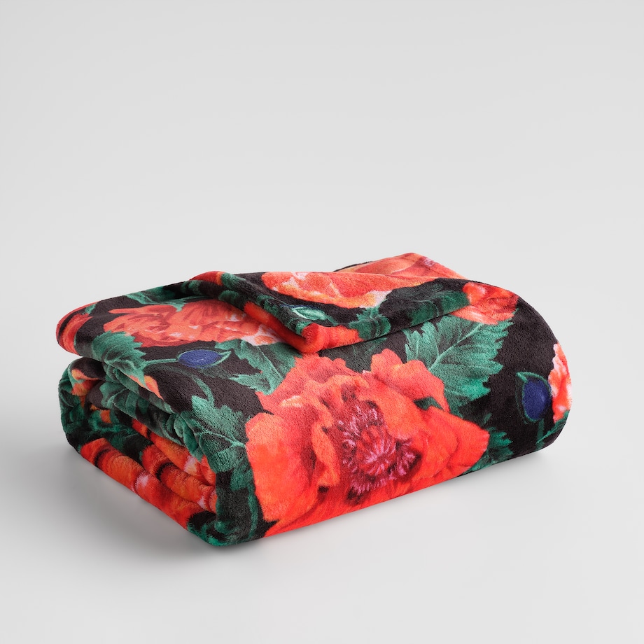 Drukowany koc Casinos 150x200 cm z motywem kwiatowym