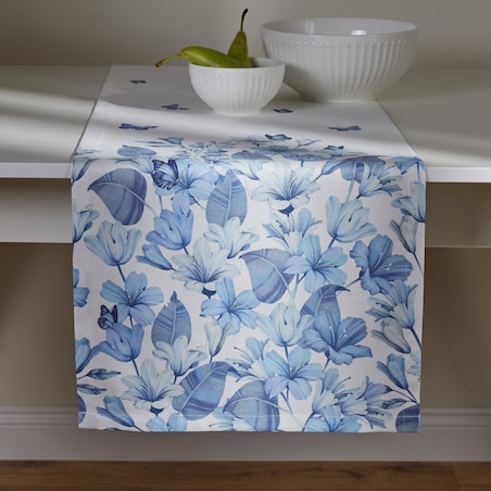 Bieżnik Drukowany Delioso 40x180 cm z motywem kwiatowym