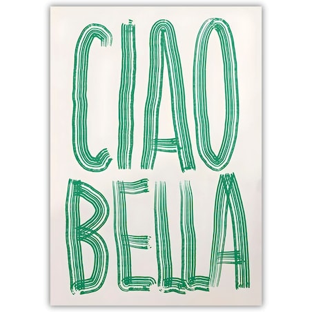 plakat ciao bella 30x40