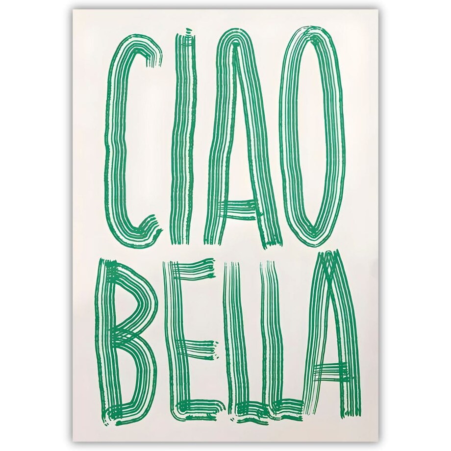 plakat ciao bella 30x40