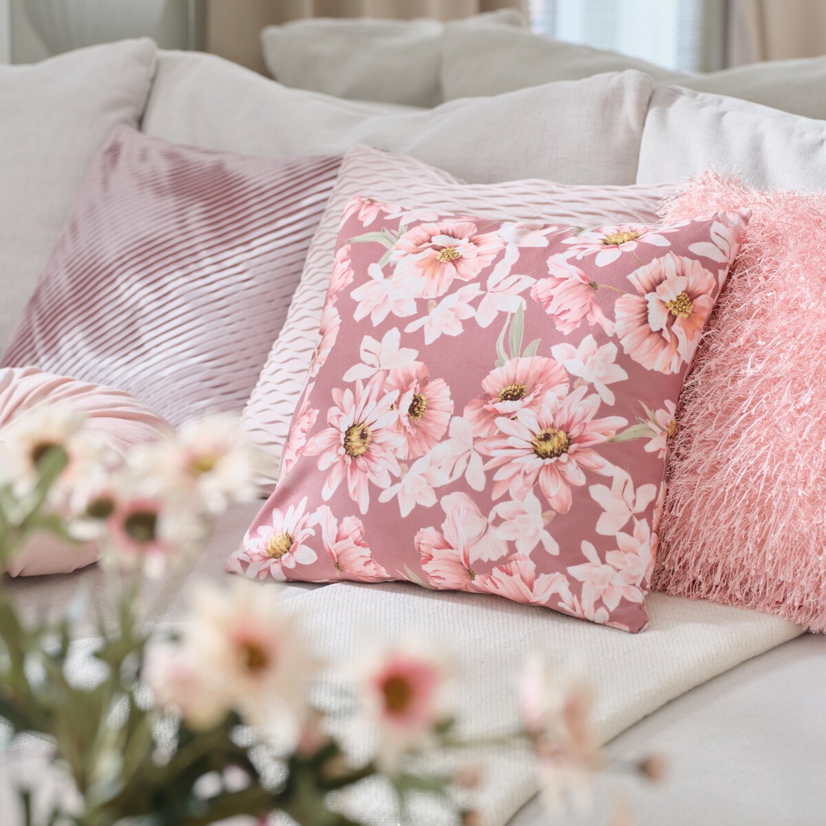 Poszewka Welwetowa Elizaldi 45x45 cm