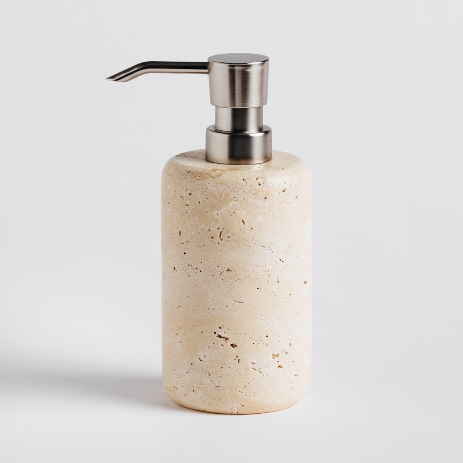 Dozownik Łazienkowy z Trawertynu Pierres