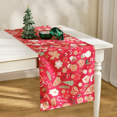 Bieżnik z nadrukiem Puri 40x140 cm