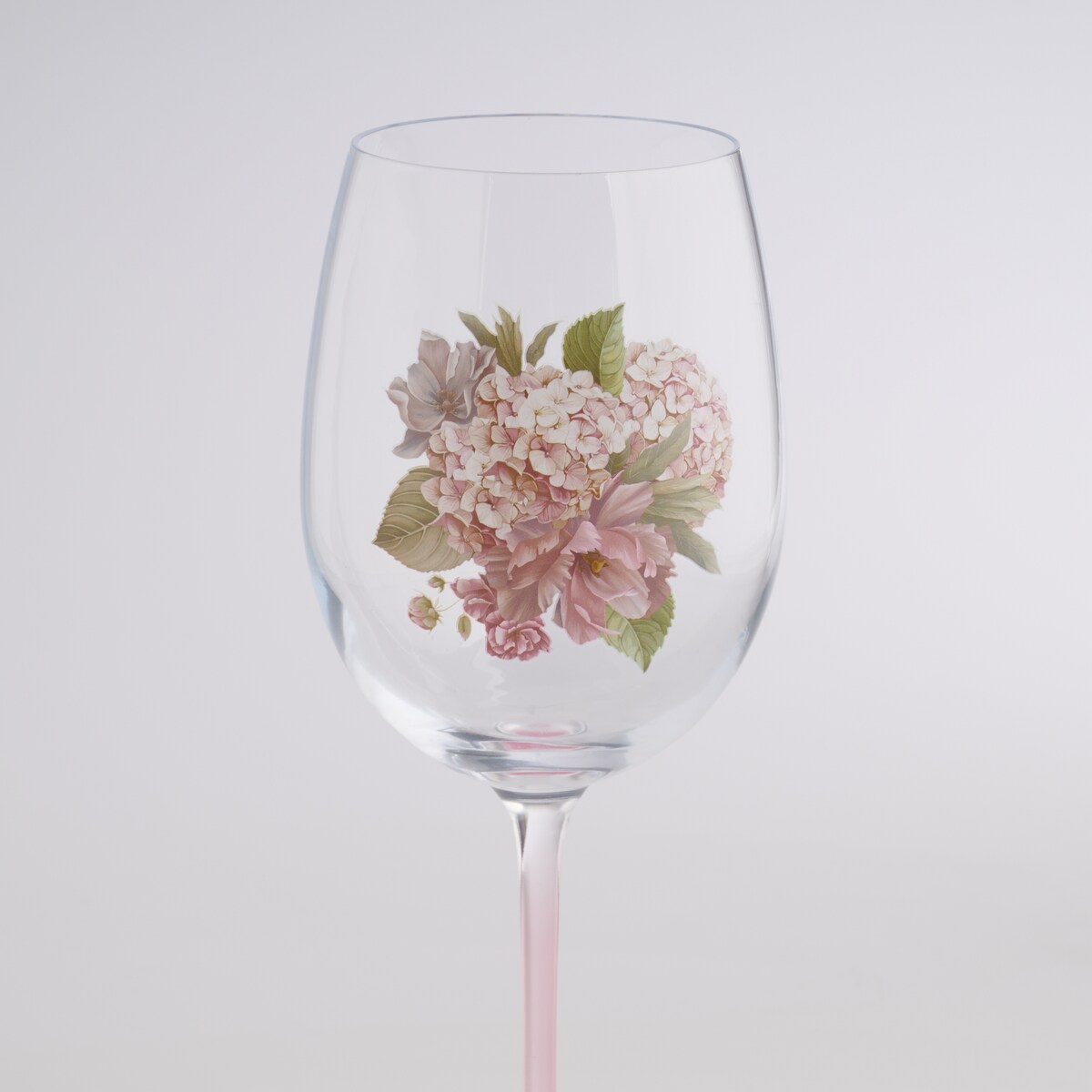 Kieliszek Do Wina Tensianis z motywem kwiatowym