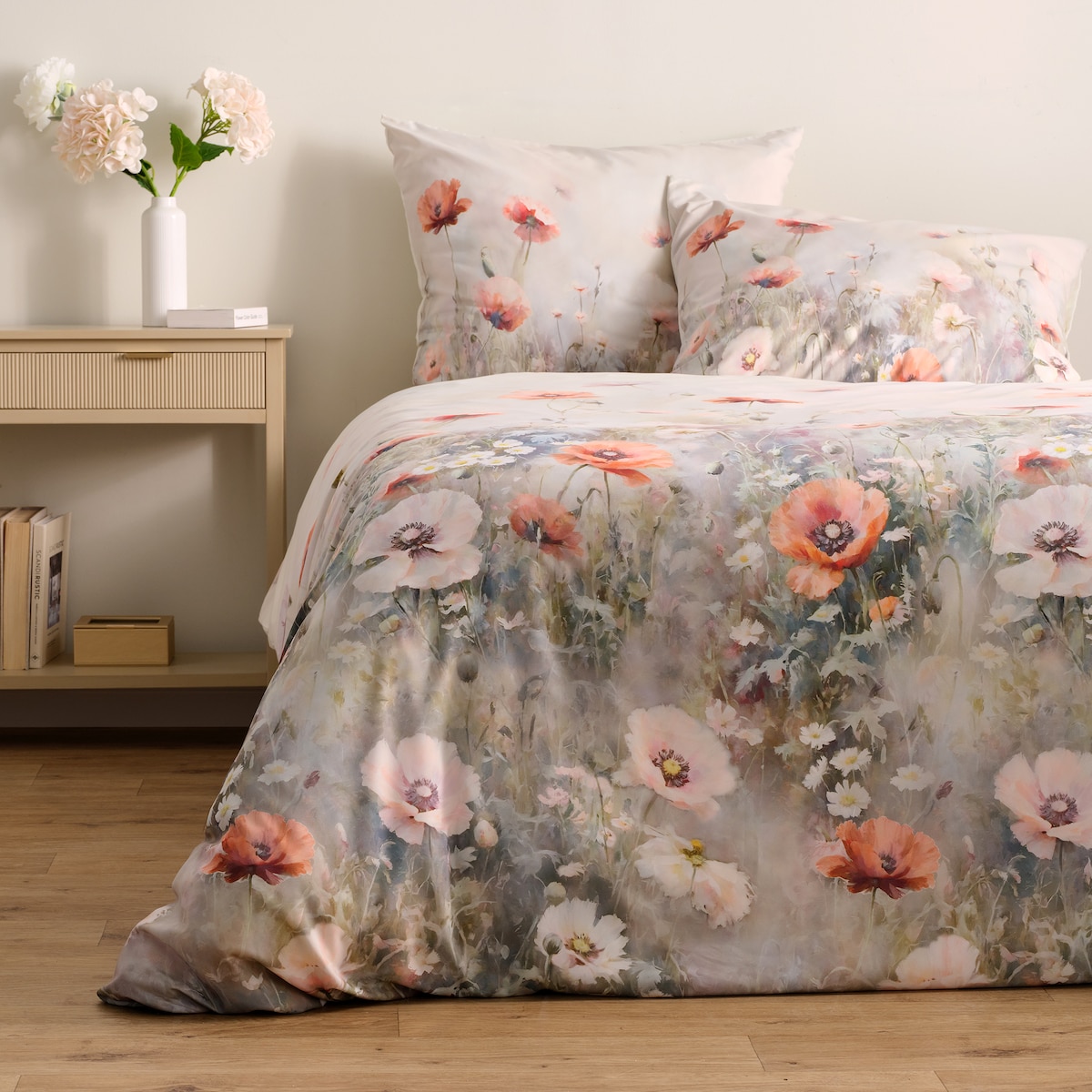 Pościel Z Mikrofibry Faceri 160x200 cm z motywem kwiatowym