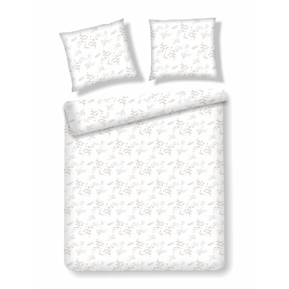 Pościel z bawełny satynowej Felicija 200x220 cm z motywem roślinnym