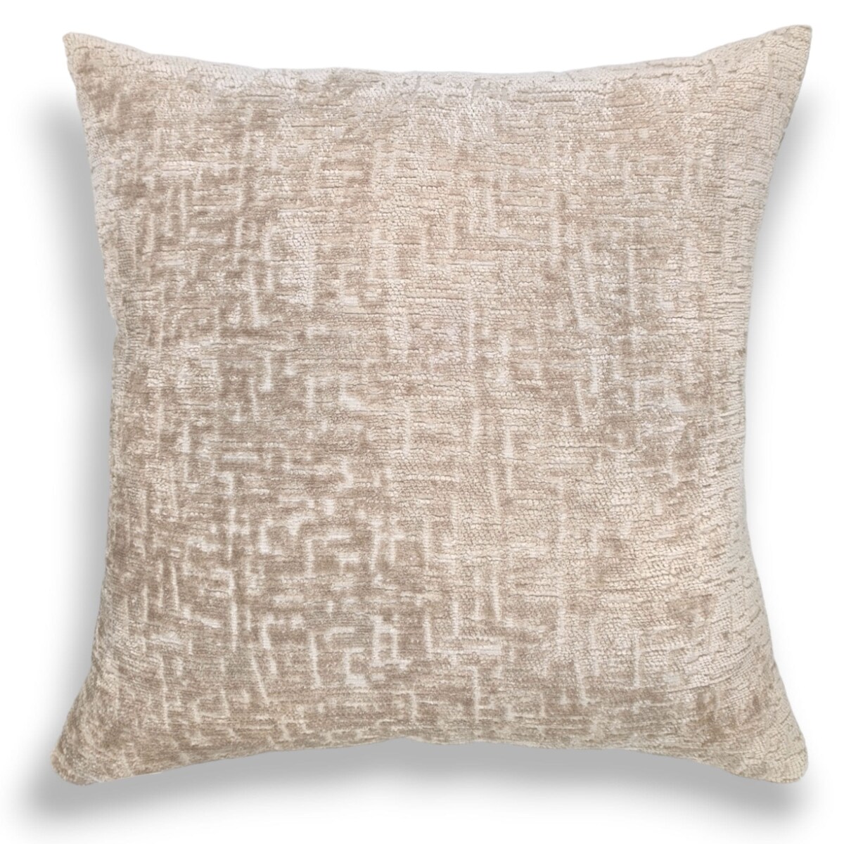 Duża beżowa poduszka 50x50 Bess