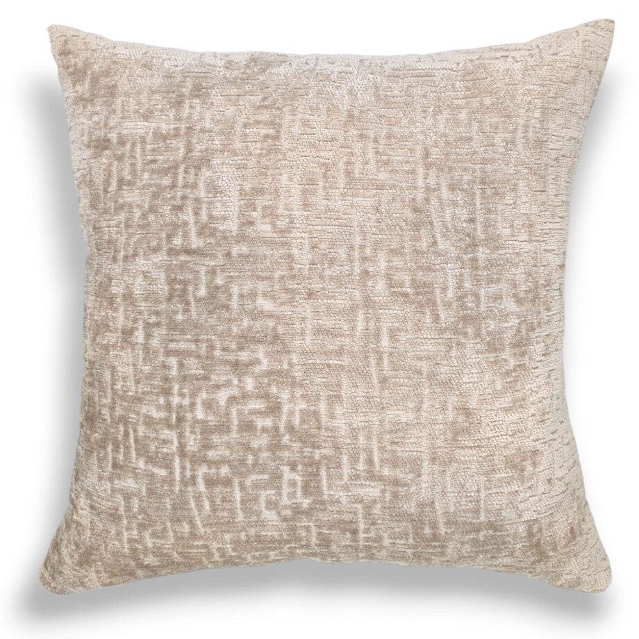 Duża beżowa poduszka 50x50 Bess