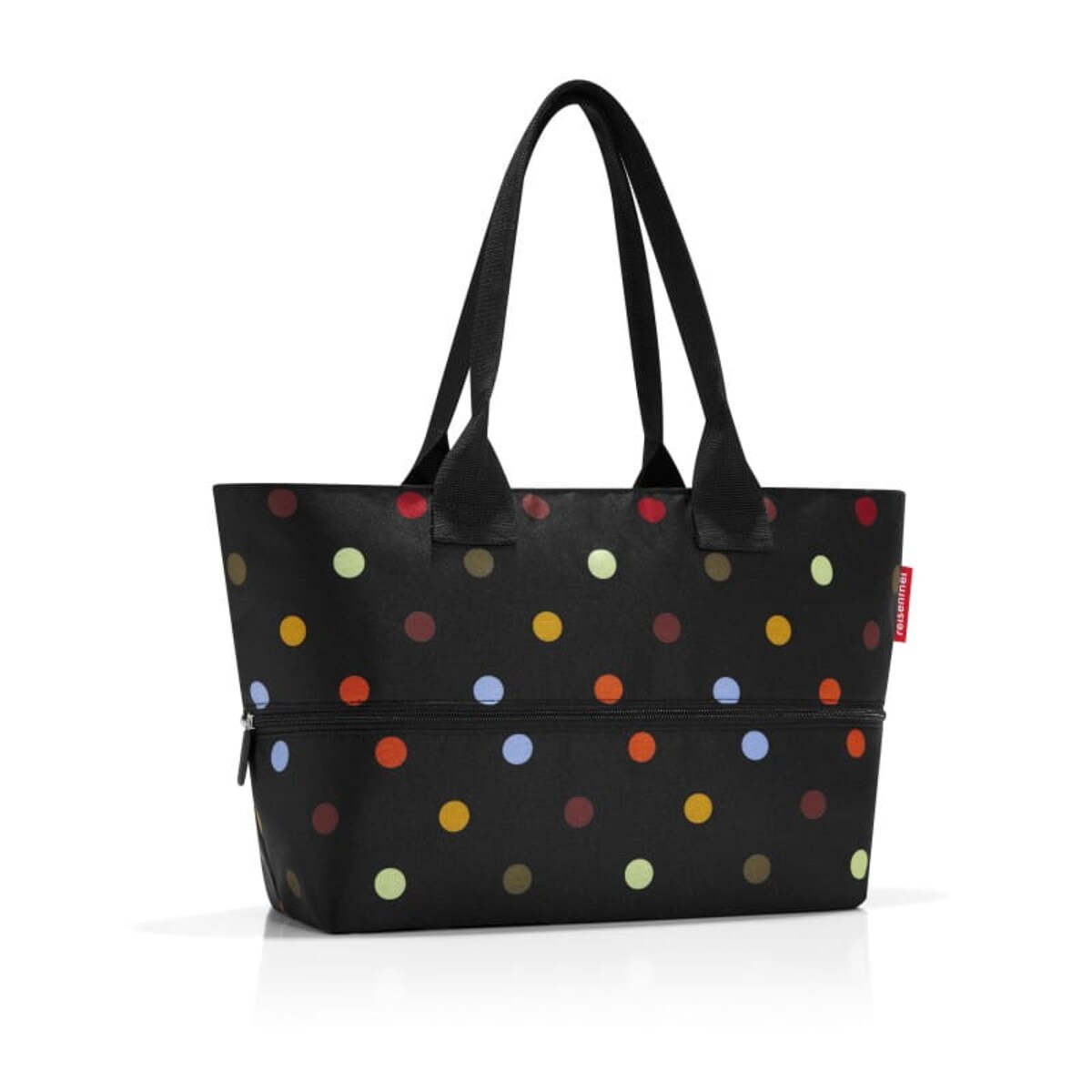 Torba shopper e1 dots - poliester, 18 l, 35,5x16,5x50 cm