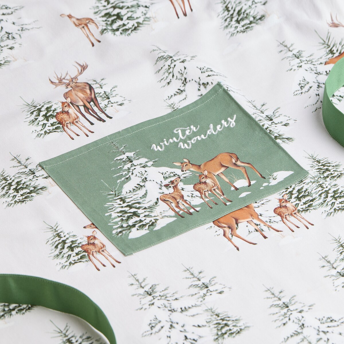 Fartuch Hirvos 70x85 cm z motywem zwierząt leśnych