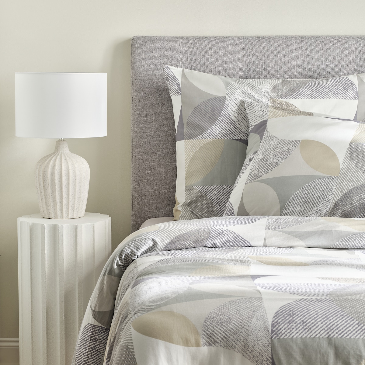 Pościel z bawełny satynowej Monetesi 160x200 cm z motywem abstrakcyjnym