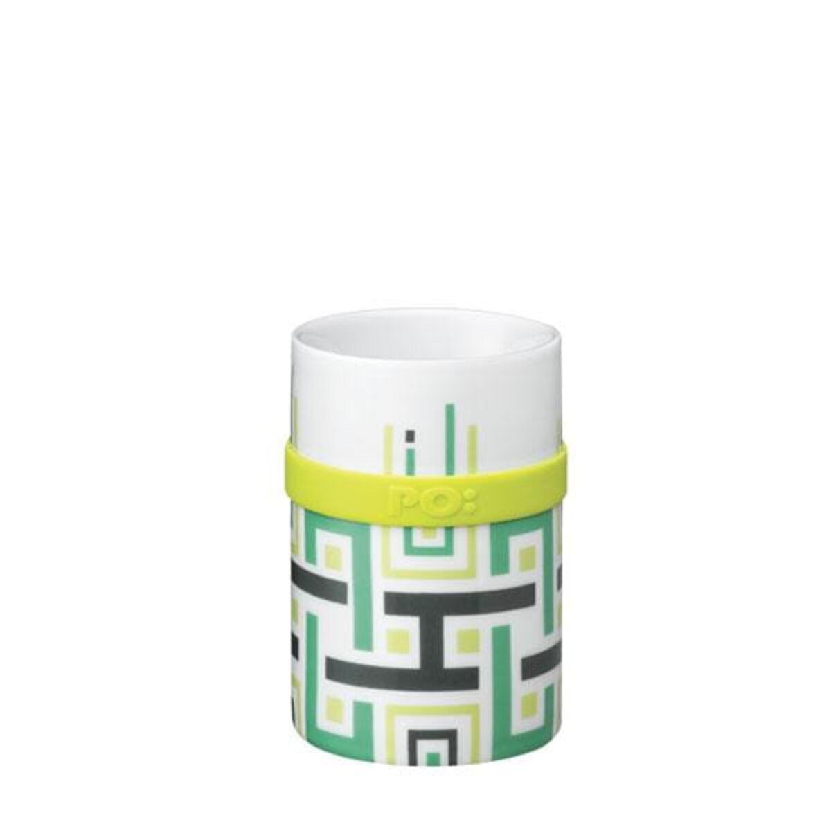 Kubek Green Geometric, 200 ml, PO: Selected