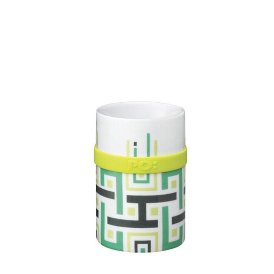 Kubek Green Geometric, 200 ml, PO: Selected