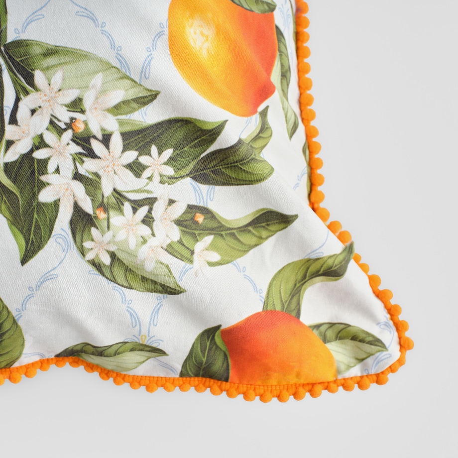 Poszewka z nadrukiem Orangio 45x45 cm z motywem owoców