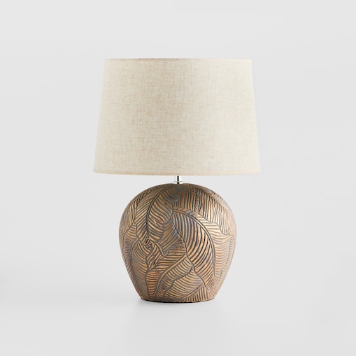 Lampa Stołowa Pinisi z motywem liściastym