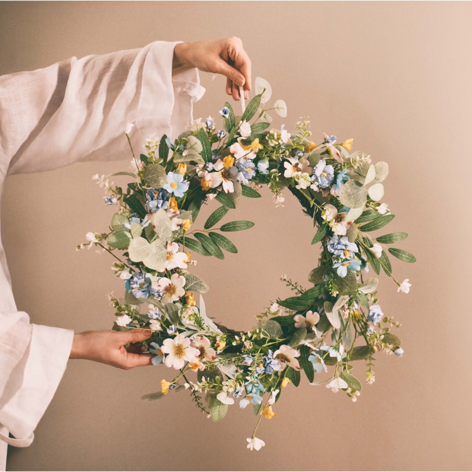 Wianek Flaver z motywem kwiatowym