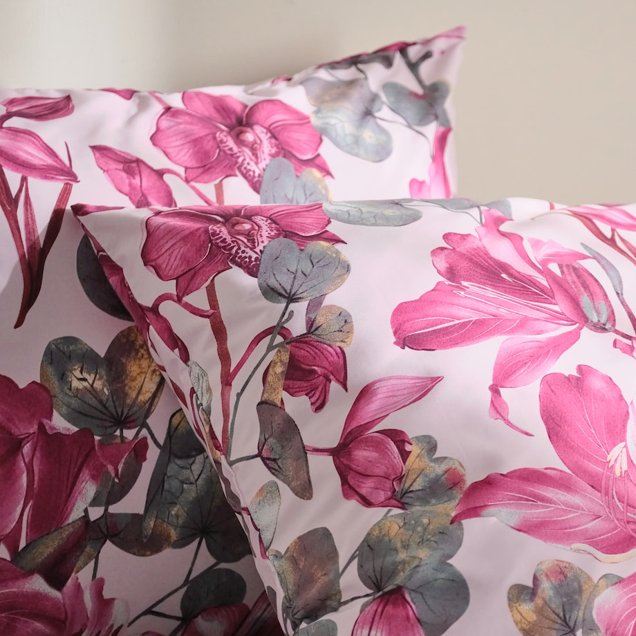 Pościel Z Mikrofibry Sirsa 200x220 cm z motywem roślinnym