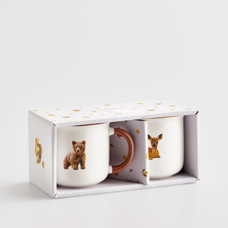 Komplet Kubków Babydeer z motywem zwierzęcym