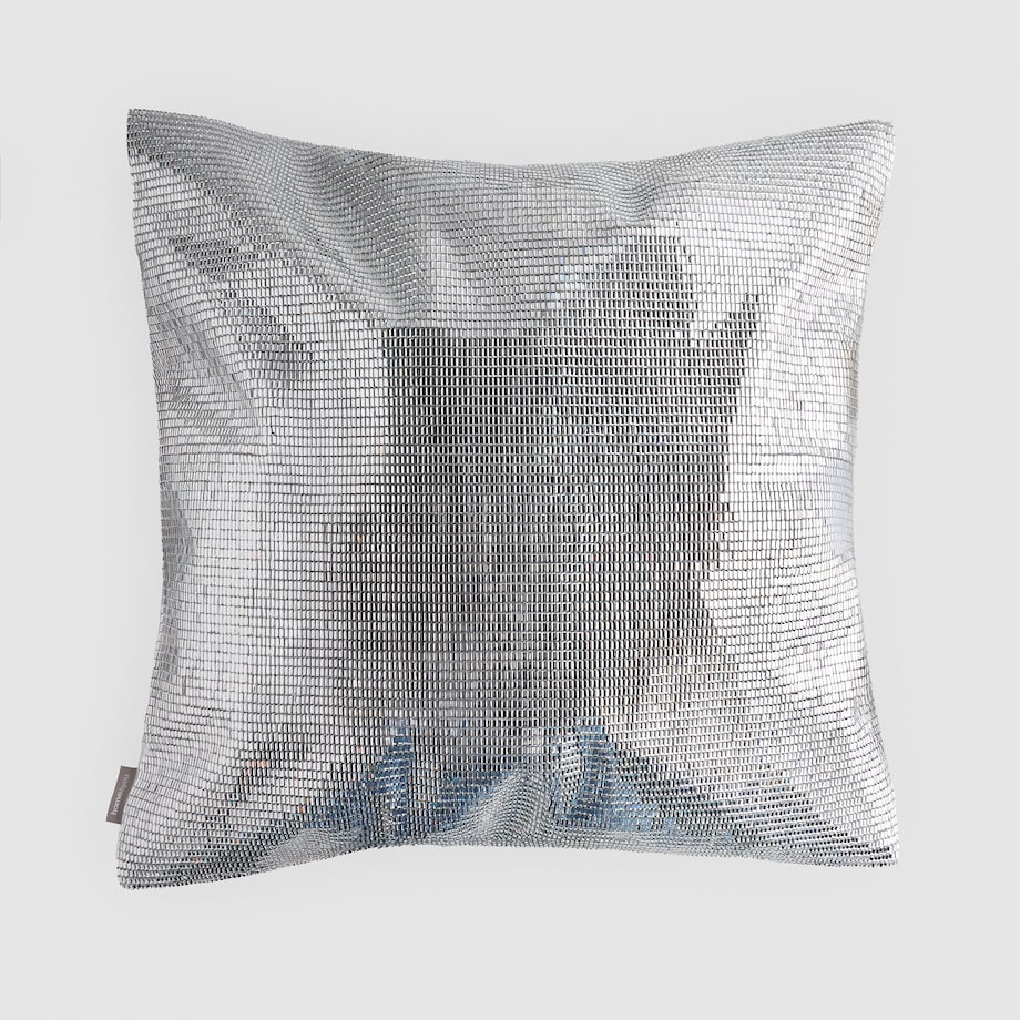 Poszewka dekoracyjna Riflessini 45x45 cm z motywem geometrycznym